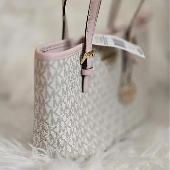 Michael Kors Pink and Cream Tote Bag - Picture 2 of 6